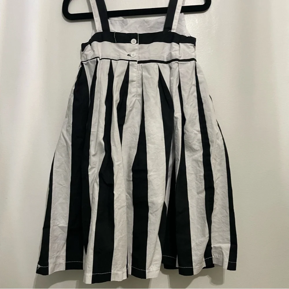 3T Black and White Striped Dress